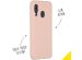 Accezz Liquid Silicone Backcover Samsung Galaxy A40 - Roze