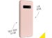 Accezz Liquid Silicone Backcover Samsung Galaxy S10 - Roze