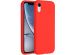 Accezz Liquid Silicone Backcover iPhone Xr - Rood