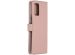 Selencia Echt Lederen Bookcase Samsung Galaxy S20 Plus - Roze
