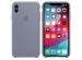 Apple Silicone Backcover iPhone Xs Max - Lavender Gray