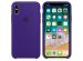 Apple Silicone Backcover iPhone X - Ultra Violet