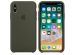 Apple Silicone Backcover iPhone X - Dark Olive