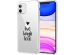 iMoshion Design hoesje iPhone 11 - Live Laugh Love - Zwart
