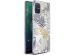 iMoshion Design hoesje Samsung Galaxy A71 - Bladeren / Zwart