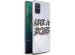 iMoshion Design hoesje Galaxy A71 - Like A Boss - Paars / Zwart
