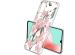 iMoshion Design hoesje Samsung Galaxy A41 - Bloem - Roze / Groen
