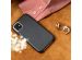 Selencia Gaia Slang Backcover iPhone SE (2022 / 2020) / 8 / 7 / 6(s) - Zwart