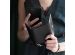 Selencia Eny Uitneembare Vegan Lederen Clutch Galaxy A41 - Zwart