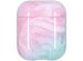iMoshion Design Hardcover Case voor AirPods 1 / 2 - Roze Marmer