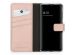 Selencia Echt Lederen Bookcase Samsung Galaxy A41 - Roze