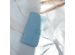 Selencia Echt Lederen Bookcase Samsung Galaxy A50 / A30s - Lichtblauw