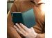 Selencia Echt Lederen Bookcase Samsung Galaxy A71 - Groen