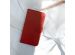 Selencia Echt Lederen Bookcase Samsung Galaxy S20 - Rood
