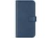 Selencia Echt Lederen Bookcase Samsung Galaxy S10 Lite - Blauw