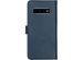 Selencia Echt Lederen Bookcase Samsung Galaxy S10 - Blauw