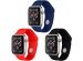iMoshion Siliconen bandje Multipack Apple Watch Series 1-9 / SE -38/40/41 mm