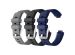 iMoshion Siliconen bandje Multipack Fitbit Inspire - Zwart / Blauw / Grijs