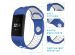 iMoshion Siliconen sport bandje Fitbit Charge 3 / 4 - Blauw / Wit