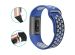 iMoshion Siliconen sport bandje Fitbit Charge 3 / 4 - Blauw / Wit