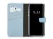 Selencia Echt Lederen Bookcase iPhone 12 Pro Max - Lichtblauw