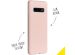 Accezz Liquid Silicone Backcover Samsung Galaxy S10 Plus - Roze