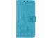 Klavertje Bloemen Bookcase Xiaomi Redmi Note 8 / Note 8 (2021) - Turquoise