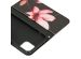 Design Softcase Bookcase iPhone 12 Mini - Bloemen