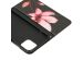 Design Softcase Bookcase iPhone 12 Pro Max - Bloemen