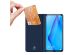 Dux Ducis Slim Softcase Bookcase Huawei P40 Lite - Donkerblauw
