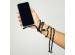 iMoshion Backcover met koord iPhone 12 (Pro) - Zwart / Goud