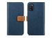 iMoshion Luxe Canvas Bookcase Samsung Galaxy A41 - Donkerblauw