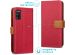 iMoshion Luxe Canvas Bookcase Samsung Galaxy A41 - Rood
