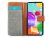 iMoshion Luxe Canvas Bookcase Samsung Galaxy A41 - Grijs