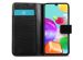 iMoshion Luxe Canvas Bookcase Samsung Galaxy A41 - Zwart