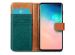 iMoshion Luxe Canvas Bookcase Samsung Galaxy S10 - Groen