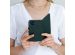 Selencia Echt Lederen Bookcase Samsung Galaxy S20 FE - Groen