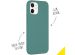Accezz Liquid Silicone Backcover iPhone 12 Mini - Donkergroen