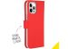 Accezz Wallet Softcase Bookcase iPhone 12 Pro Max - Rood