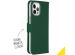 Accezz Wallet Softcase Bookcase iPhone 12 Pro Max - Groen