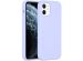 Accezz Liquid Silicone Backcover iPhone 12 Mini - Paars