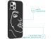 iMoshion Design hoesje iPhone 12 (Pro) - Abstract Gezicht - Wit