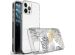 iMoshion Design hoesje iPhone 12 (Pro) - Bladeren / Zwart