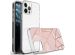 iMoshion Design hoesje iPhone 12 (Pro) - Grafisch Koper / Roze