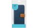 iMoshion Luxe Canvas Bookcase iPhone SE / 5 / 5s - Donkerblauw