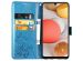 Klavertje Bloemen Bookcase Samsung Galaxy A42 - Turquoise