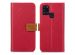 iMoshion Luxe Canvas Bookcase Samsung Galaxy A21s - Rood