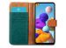 iMoshion Luxe Canvas Bookcase Samsung Galaxy A21s - Groen