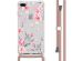 iMoshion Design hoesje met koord iPhone 8 Plus / 7 Plus - Bloem - Roze