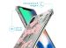 iMoshion Design hoesje met koord iPhone X / Xs - Bloem - Roze / Groen